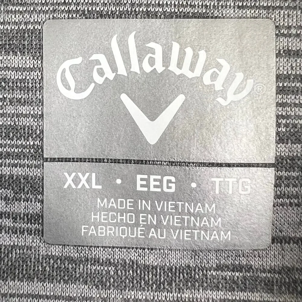 Callaway Fleece pullover men’s XXL long sleeve quarter zip, front zip pocket - Picture 5 of 6